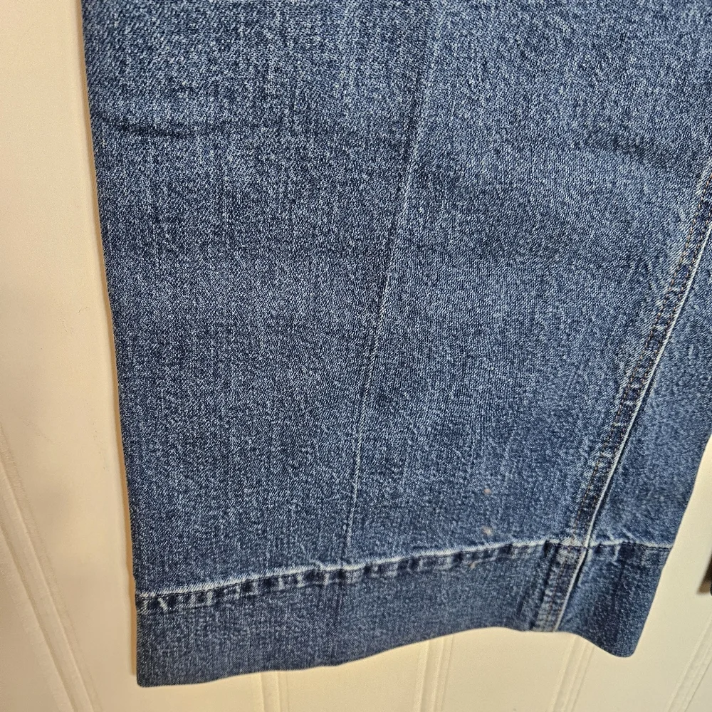 J.Crew Wide Leg Jeans 25T High Rise Tall Stretch Blue Denim Classic Fit NWT